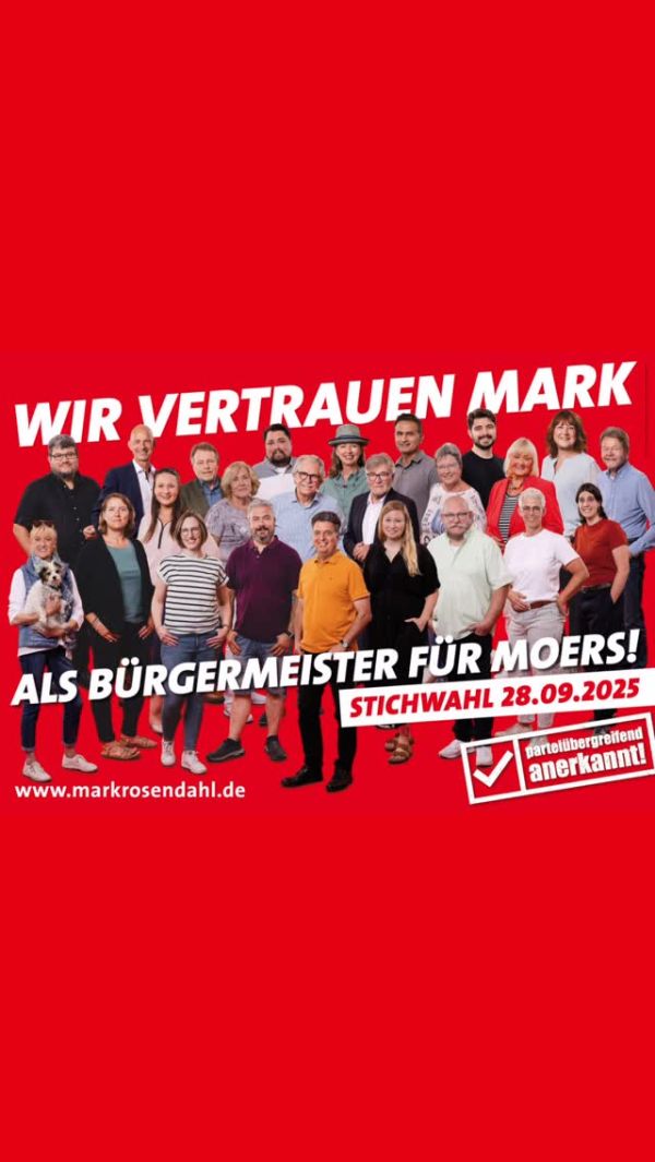 Instagram: Moers braucht einen Bürgermeister, der zuhört, versteht und handelt – und genau dafür stehe ich.😌 Viele Moerser:innen u...