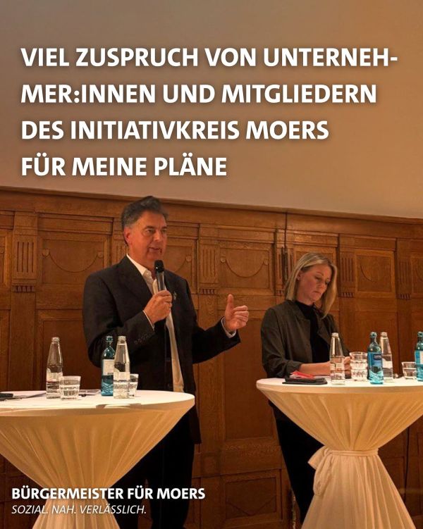 Instagram: Danke für die Einladung zu diesem Podium, @initiativkreismoers !💬 Die vielen Fragen haben gezeigt: Das Interesse, Moers...