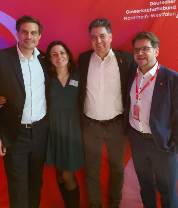Instagram: Auf der DGB-Bezirkskonferenz NRW auf Zollverein in Essen sind Thorben Albrecht als Vorsitzender und Anke Unger als stv. ...